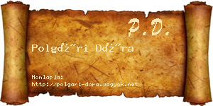 Polgári Dóra névjegykártya
